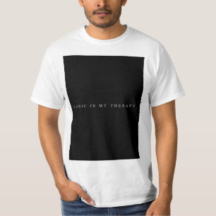 Musik är min terapit-skjorta (vit) t-shirt