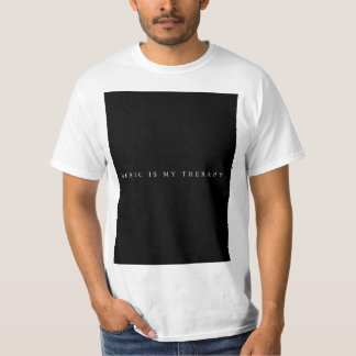 Musik är min terapit-skjorta (vit) t-shirt