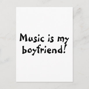 Musik är min vän vykort