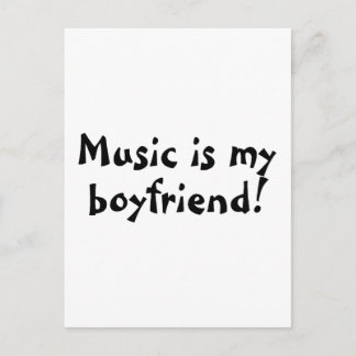 Musik är min vän vykort