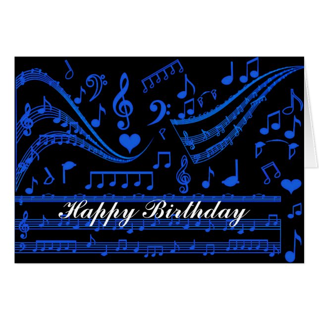 Musik är min värld_ hälsningskort (Framsidan Horizontal)