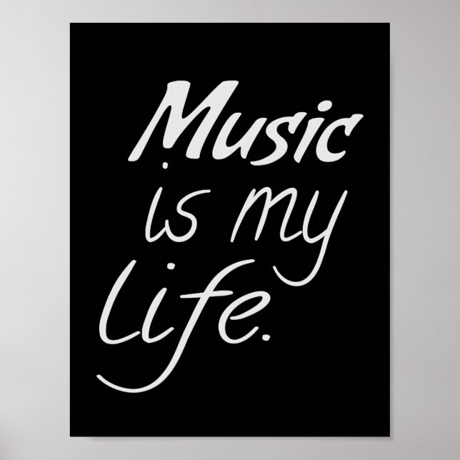 Musik är mitt Life Poster (Framsidan)