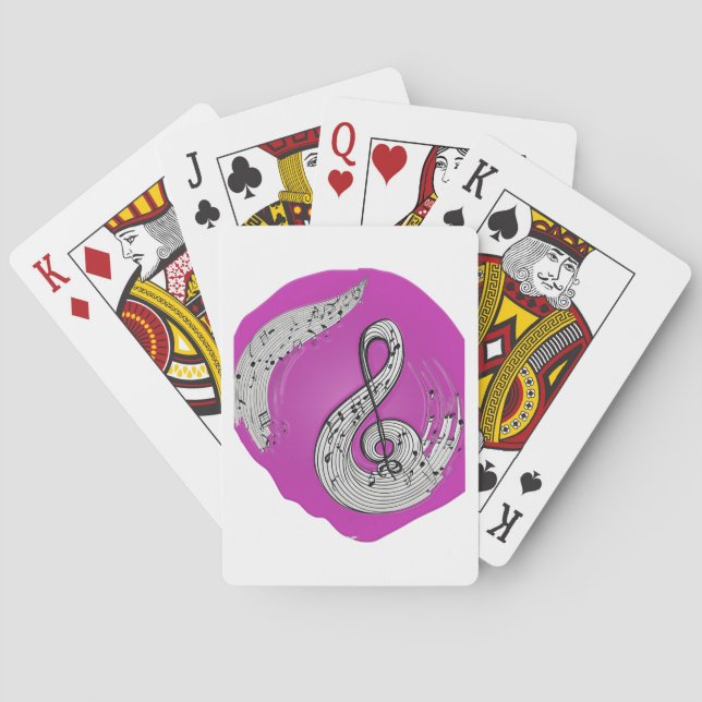 Musik är mitt liv casinokort (Baksidan)