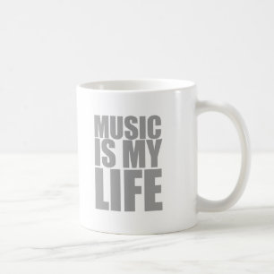 Musik är mitt liv - DJ-diskjockeyaudio Kaffemugg