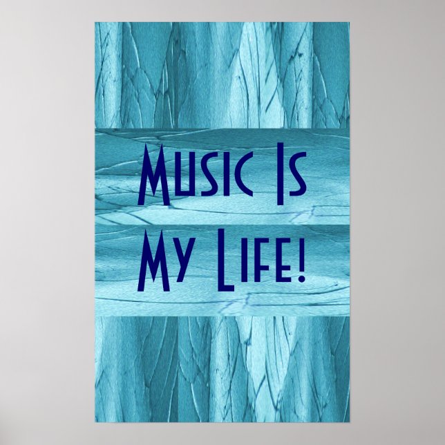 Musik är mitt liv i Blue Chrome II Poster (Framsidan)