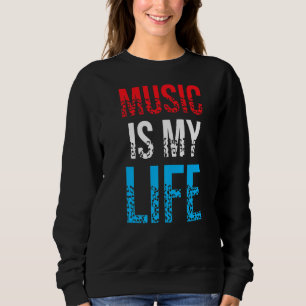 Musik är mitt liv i Rock and roll som lever länge T Shirt