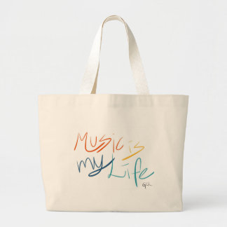 Musik är mitt liv jumbo tygkasse