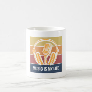 Musik är mitt liv kaffemugg