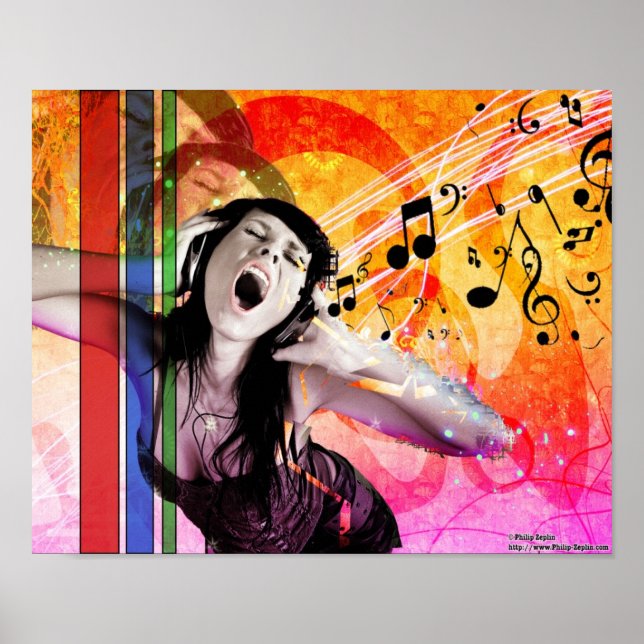 Musik är mitt liv poster (Framsidan)