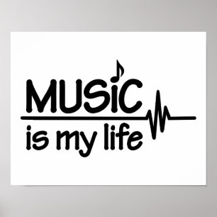 Musik är mitt liv poster
