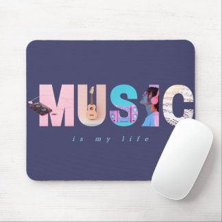 Musik Är Mitt Liv Retro Y2K Tech Gamer Lila Musmatta