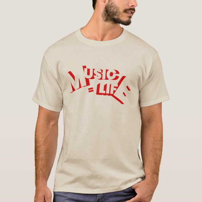 Musik är mitt liv t shirt (Framsida)