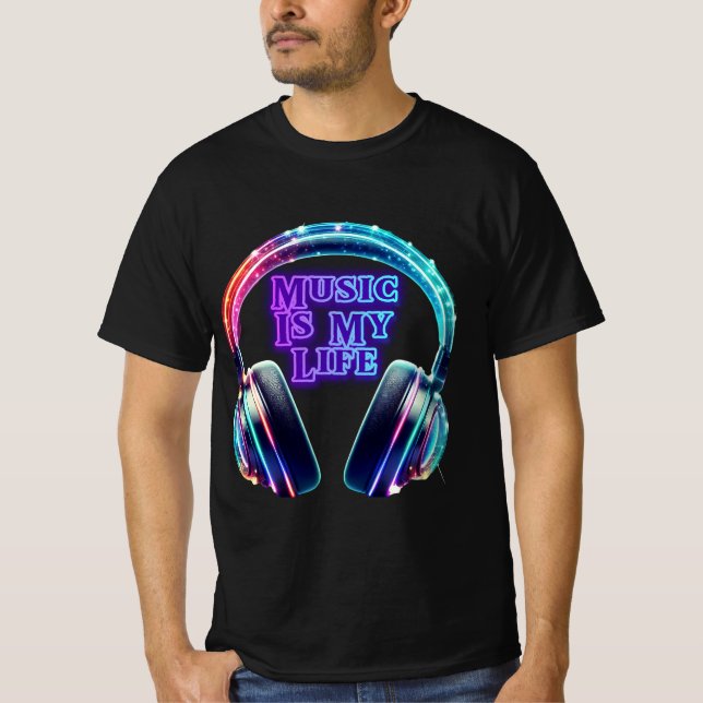 Musik är mitt liv t shirt (Framsida)