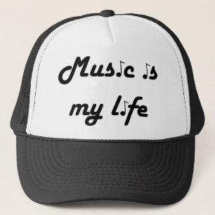 Musik är mitt livsuppehälle keps