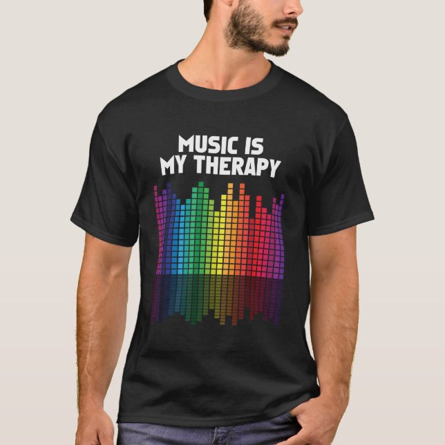 Musik är mitt musikaliska citationstecken för t shirt (Framsida)