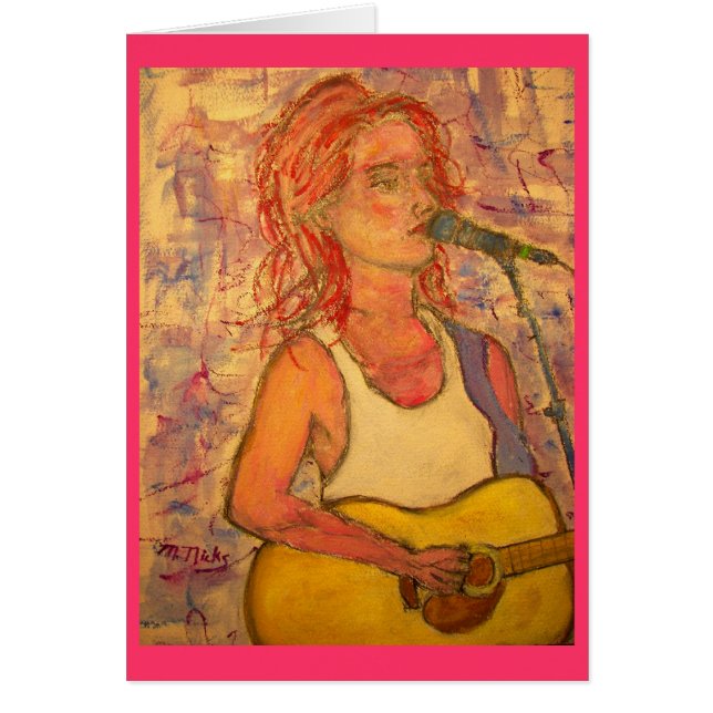 musik är moonlight hälsningskort (Framsidan)