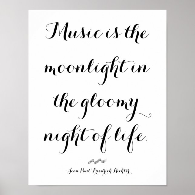 Musik är Moonlight of Life Poster (Framsidan)
