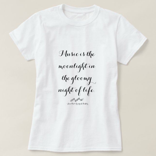 Musik är Moonlight of Life T Shirt (Design framsida)