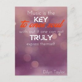 Musik är nyckel till själens vykort