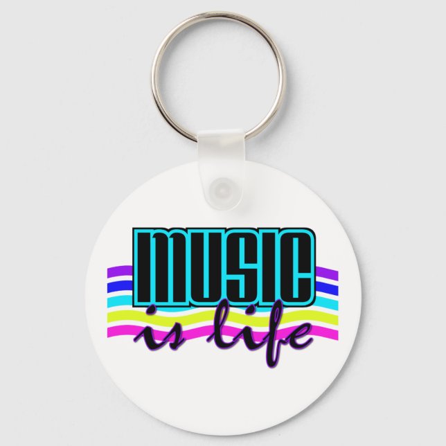 Musik är nyckelkedjan Life Nyckelring (Framsida)