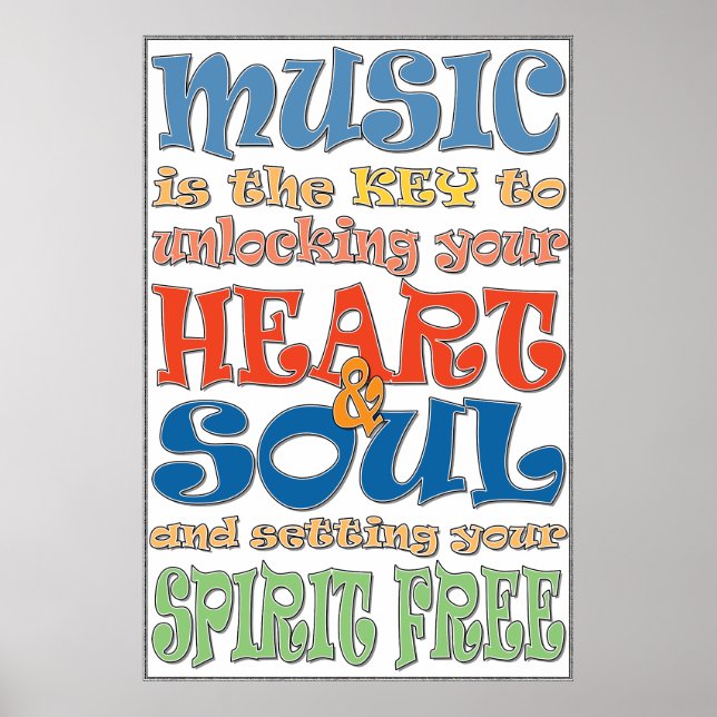 Musik är nyckeln poster (Framsidan)