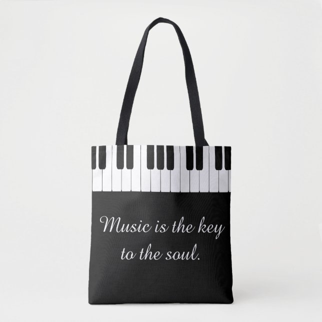 Musik är nyckeln till Soulpianototot Tygkasse (Framsida)