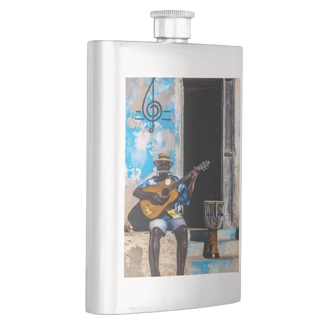 Musik är sinnesmedicin fickplunta (Höger)