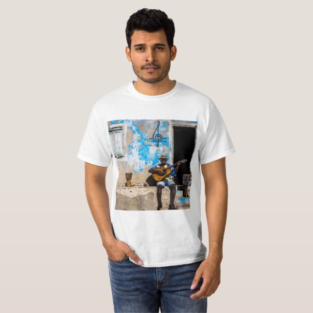Musik är sinnesmedicin t shirt (Hel framsida)
