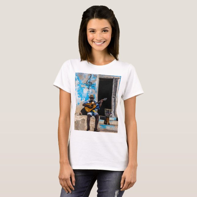Musik är sinnesmedicin t shirt (Hel framsida)