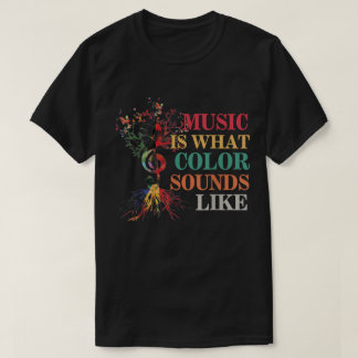 Musik är som färg låter | Konstnärlig design T Shirt
