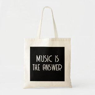 Musik är svaret på musik tygkasse