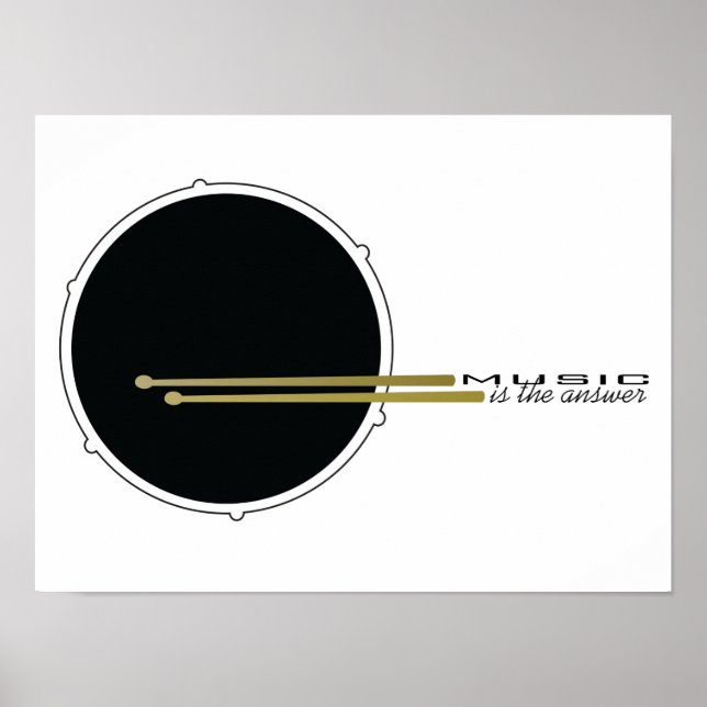Musik är svaret poster (Framsidan)