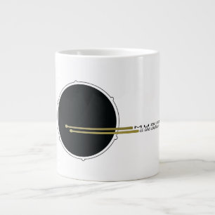Musik är svaret, trumma inspirerande citat jumbo mugg