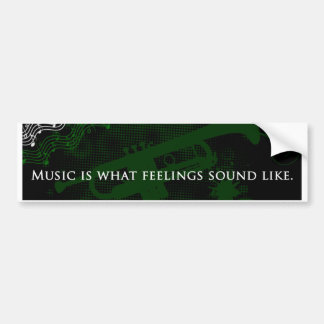 Musik är vad känslaljudnågot liknande bildekal