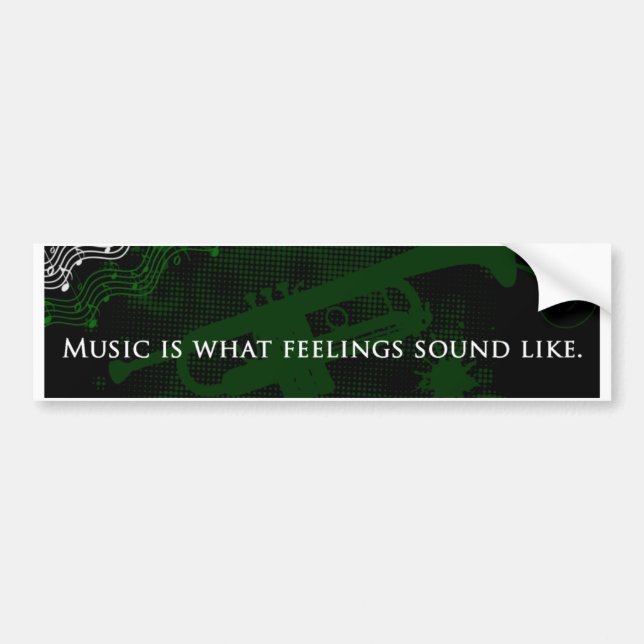 Musik är vad känslaljudnågot liknande bildekal (Framsidan)