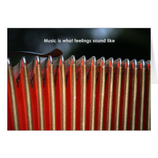 Musik är vad känslaljudnågot liknande hälsningskort