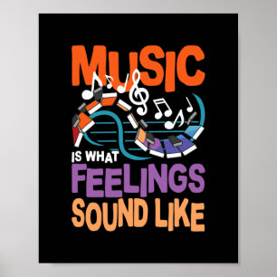 Musik är vad Ljud tycker om Poster