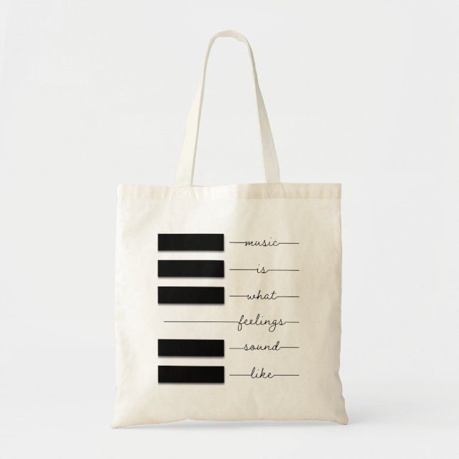 Musik är vad Ljud tycker om Tote Bag Tygkasse (Framsidan)