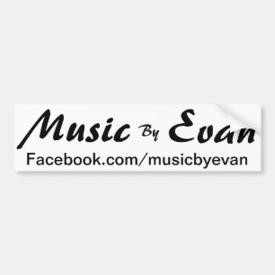 Musik av den Evan bildekalet Facebook Bildekal