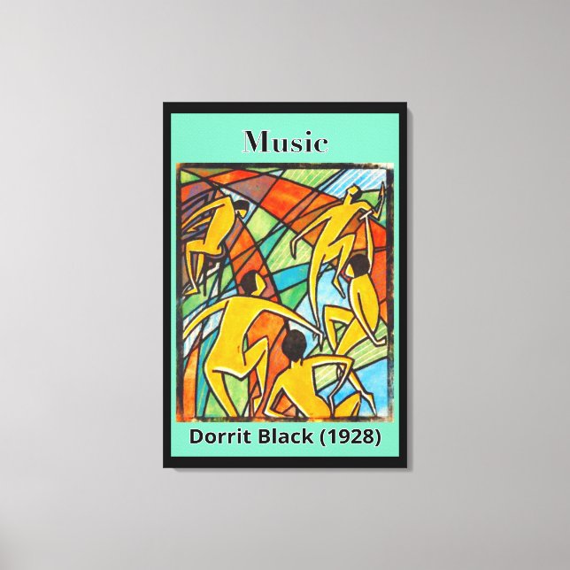 Musik av Dorrit Black (1928) Canvastryck (Framsida)