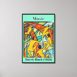 Musik av Dorrit Black (1928) Canvastryck
