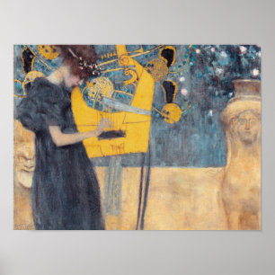 Musik av Gustav Klimt - Vintage Poster