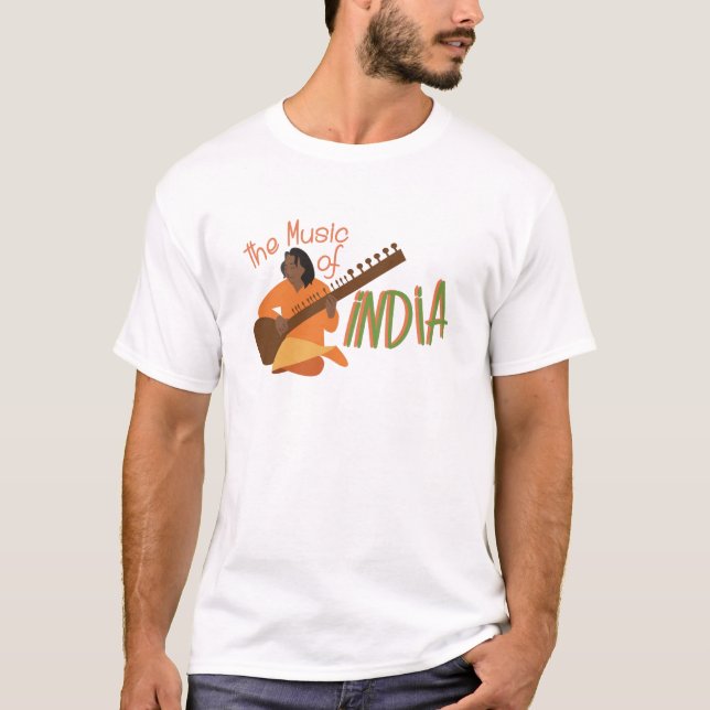 Musik av Indien Tee Shirt (Framsida)