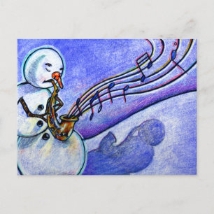 Musik av jul helg vykort