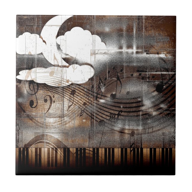 Musik av natten kakelplatta (Framsidan)