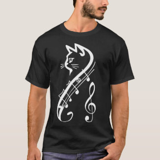 musik av t-tröjor av katt t shirt