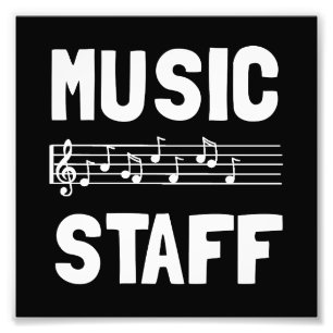 Musik bemannar fototryck