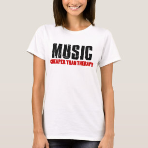 Musik billigare än terapi tee shirt