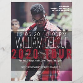 Musik, Bok, tour, band, författarFlyer Reklamblad