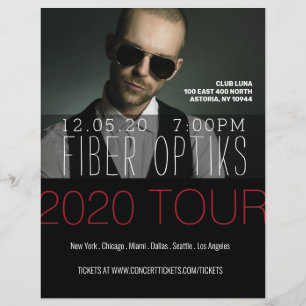 Musik, Bok, tour, band, författarFlyer Reklamblad